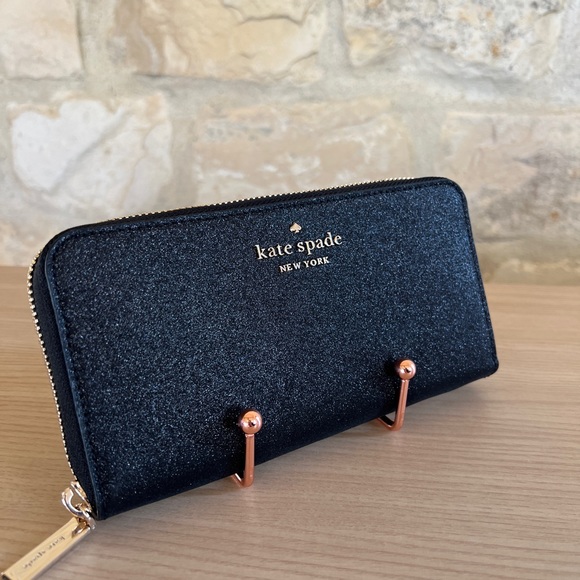 Kate Spade Penny Saffiano leather PVC Glitter Large Tote handbag+Wallet NWT - Picture 12 of 13